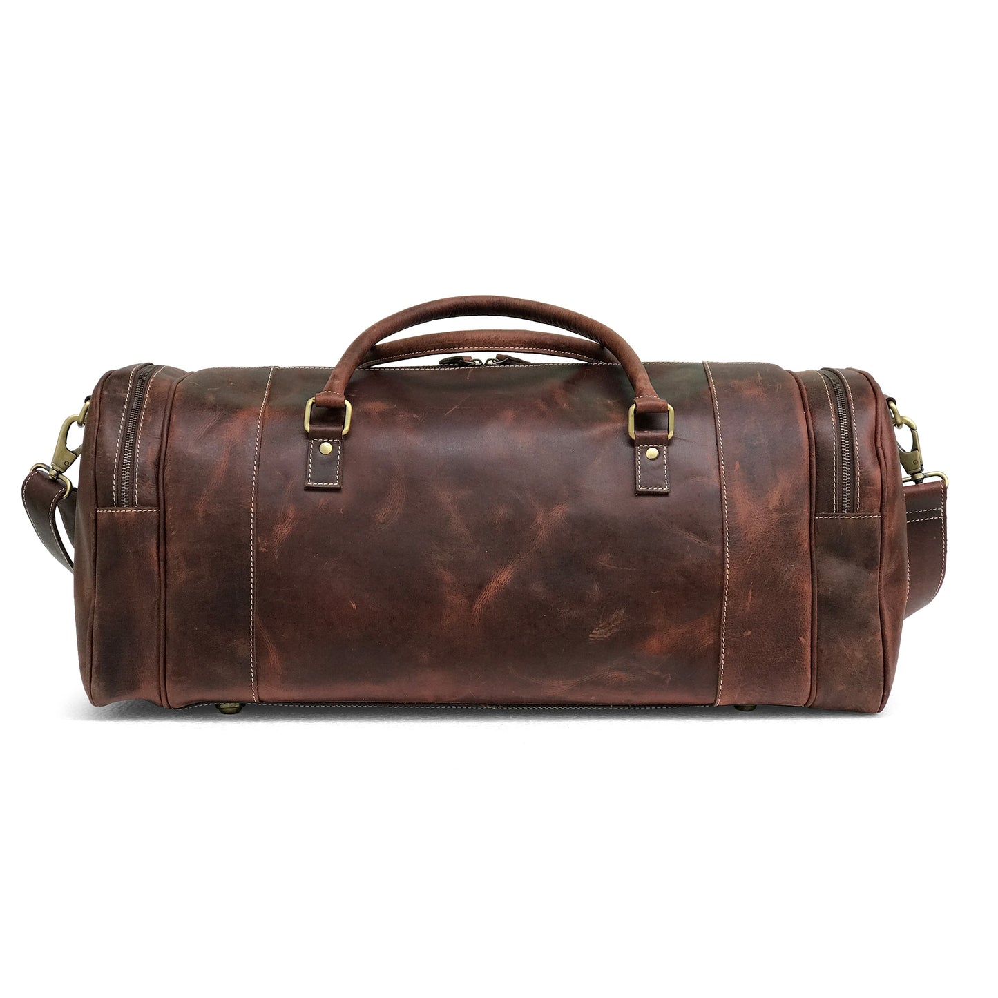 Full Grain Leather Overnight Bag