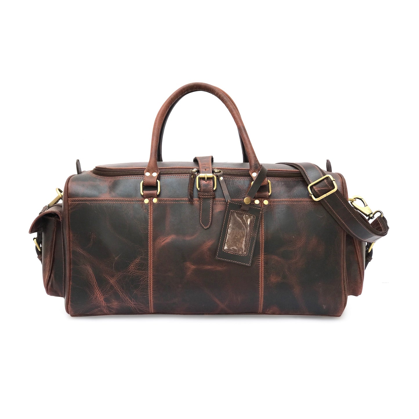 Hard Wax Leather Weekender Bag
