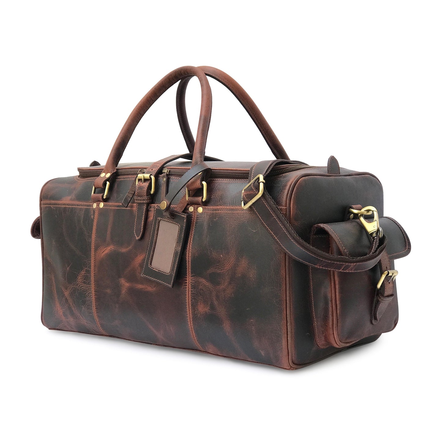 Hard Wax Leather Weekender Bag
