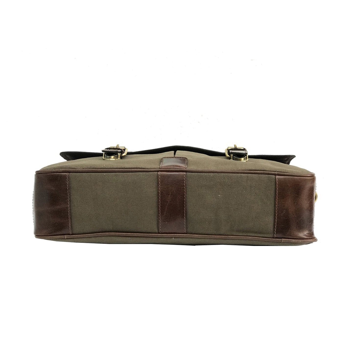 Leather Canvas Crossbody Bag
