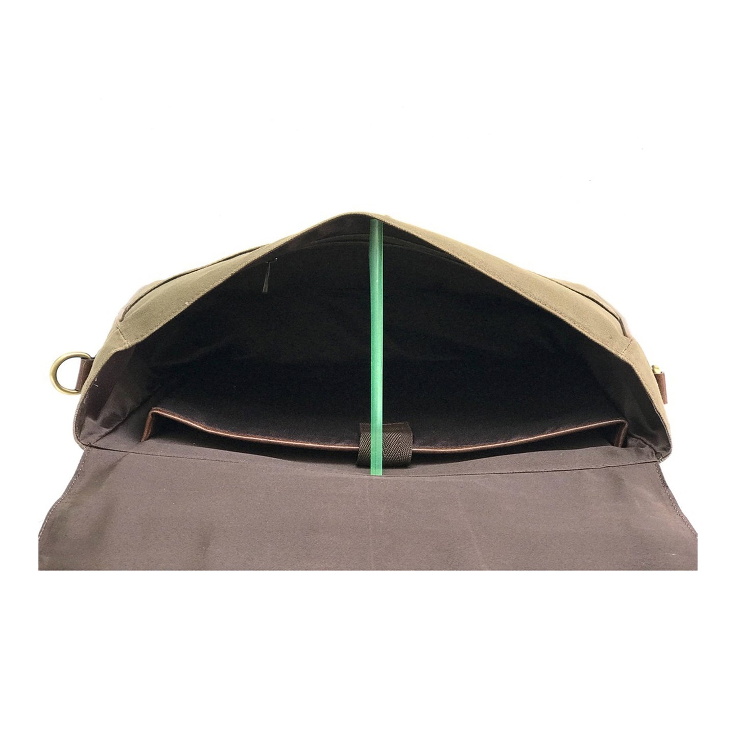 Leather Canvas Crossbody Bag