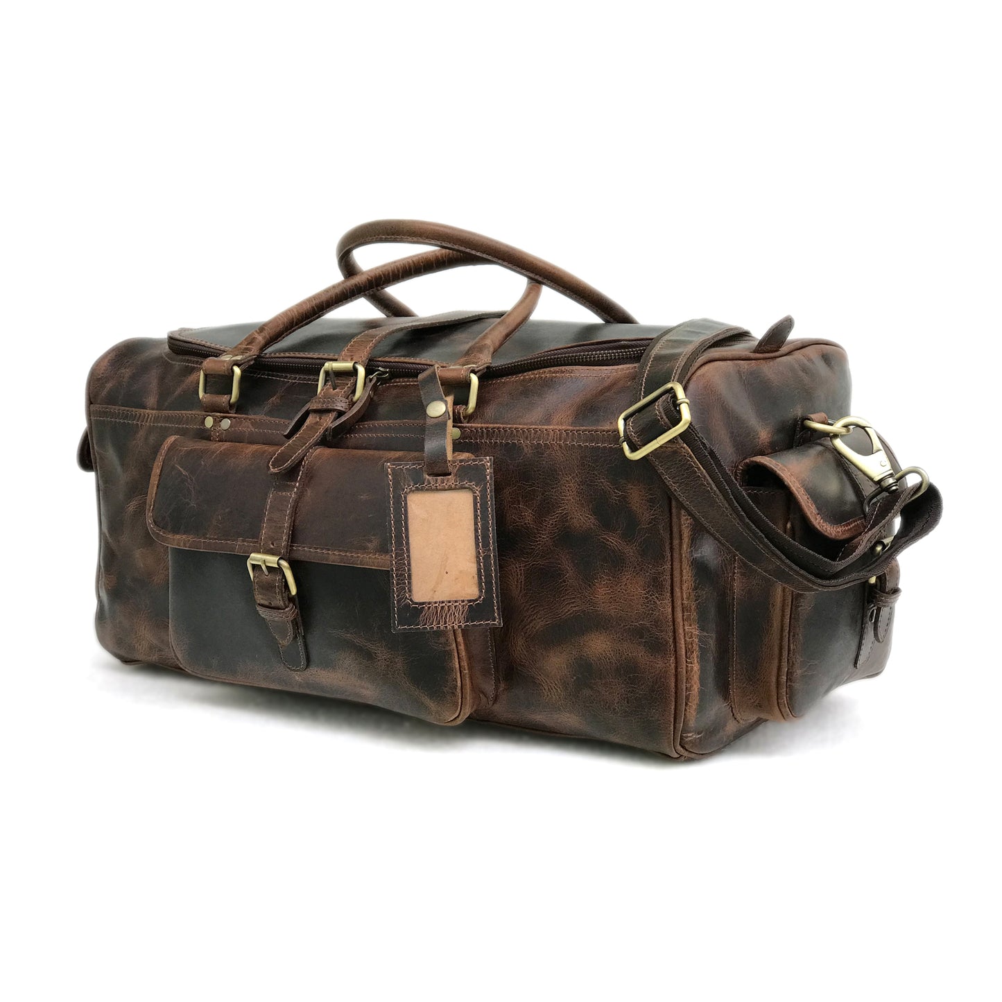 Personalized Leather Weekend Bag