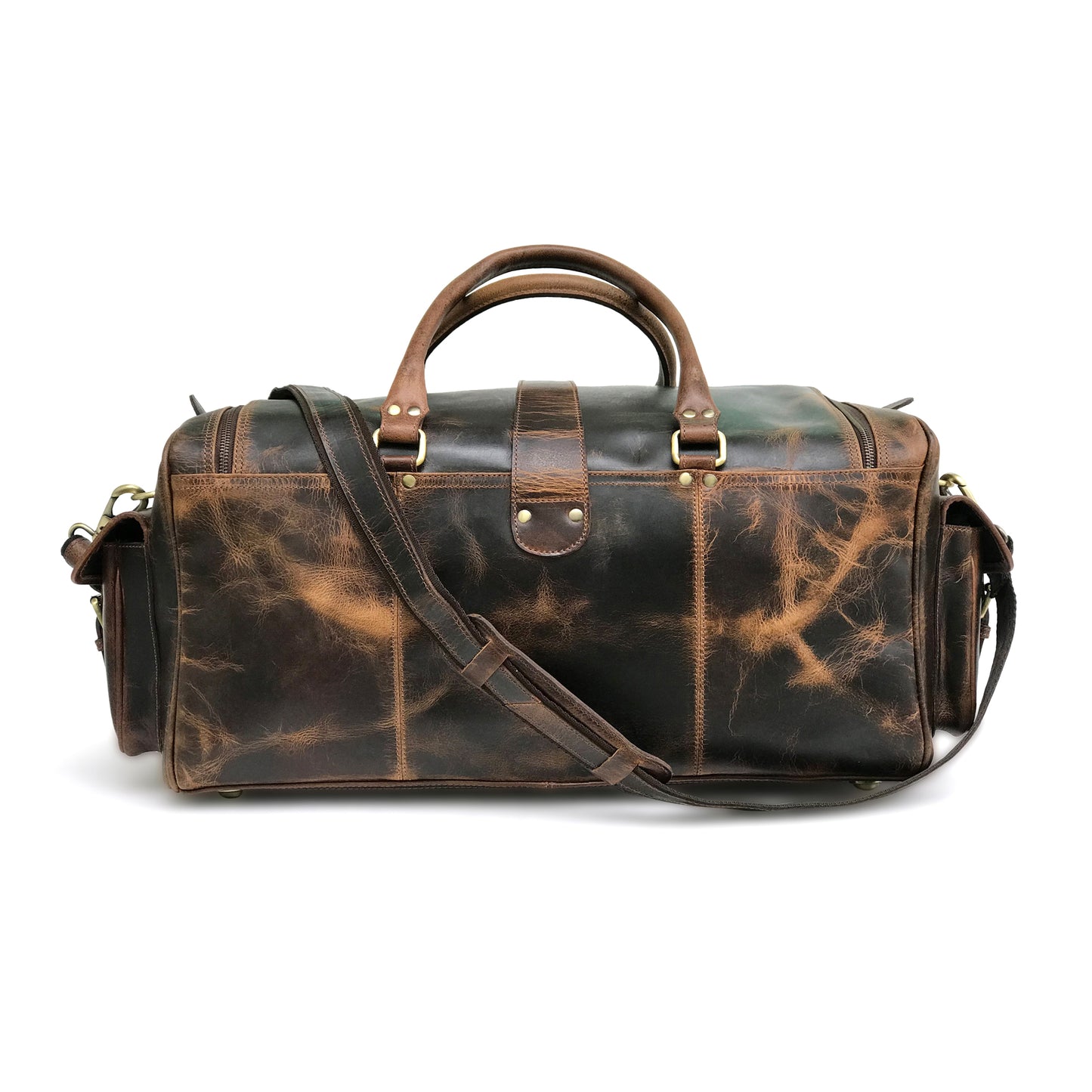 Hard Wax Leather Weekender Bag