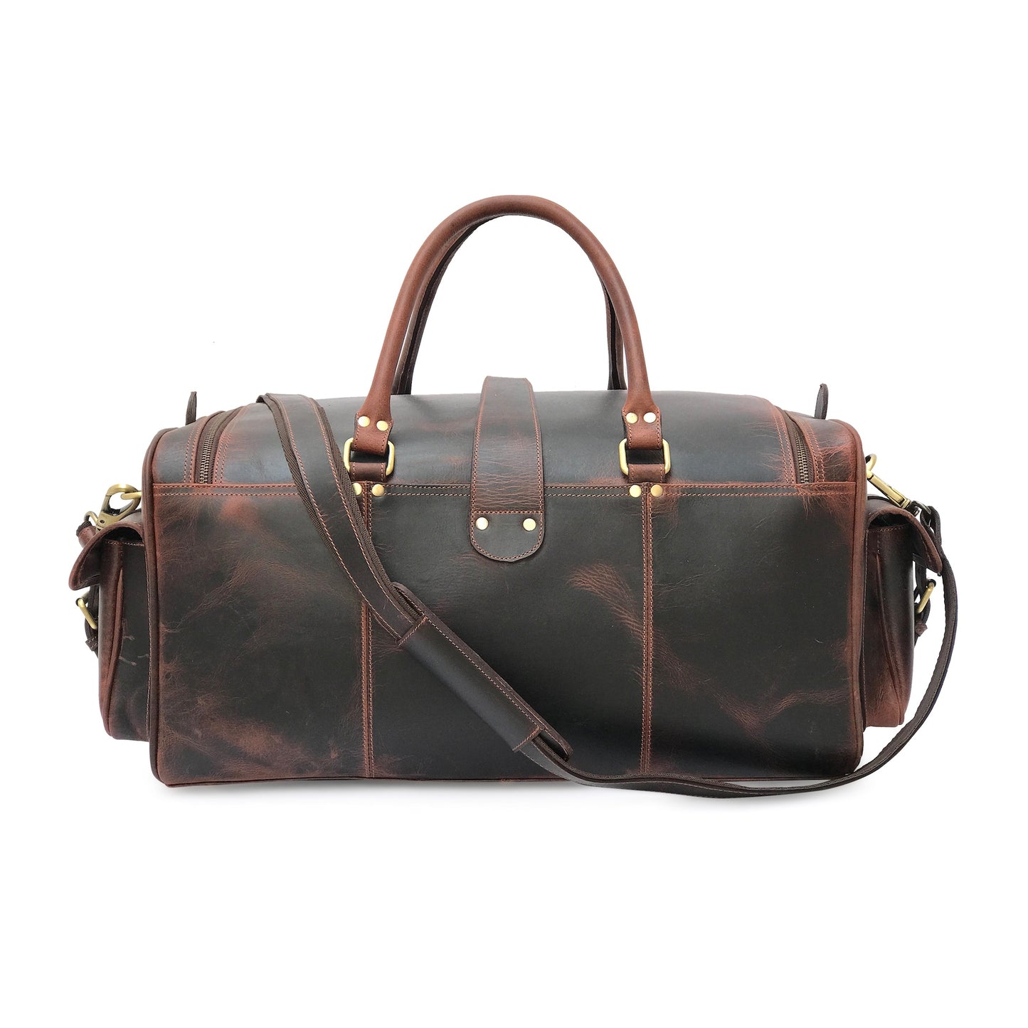 Hard Wax Leather Weekender Bag