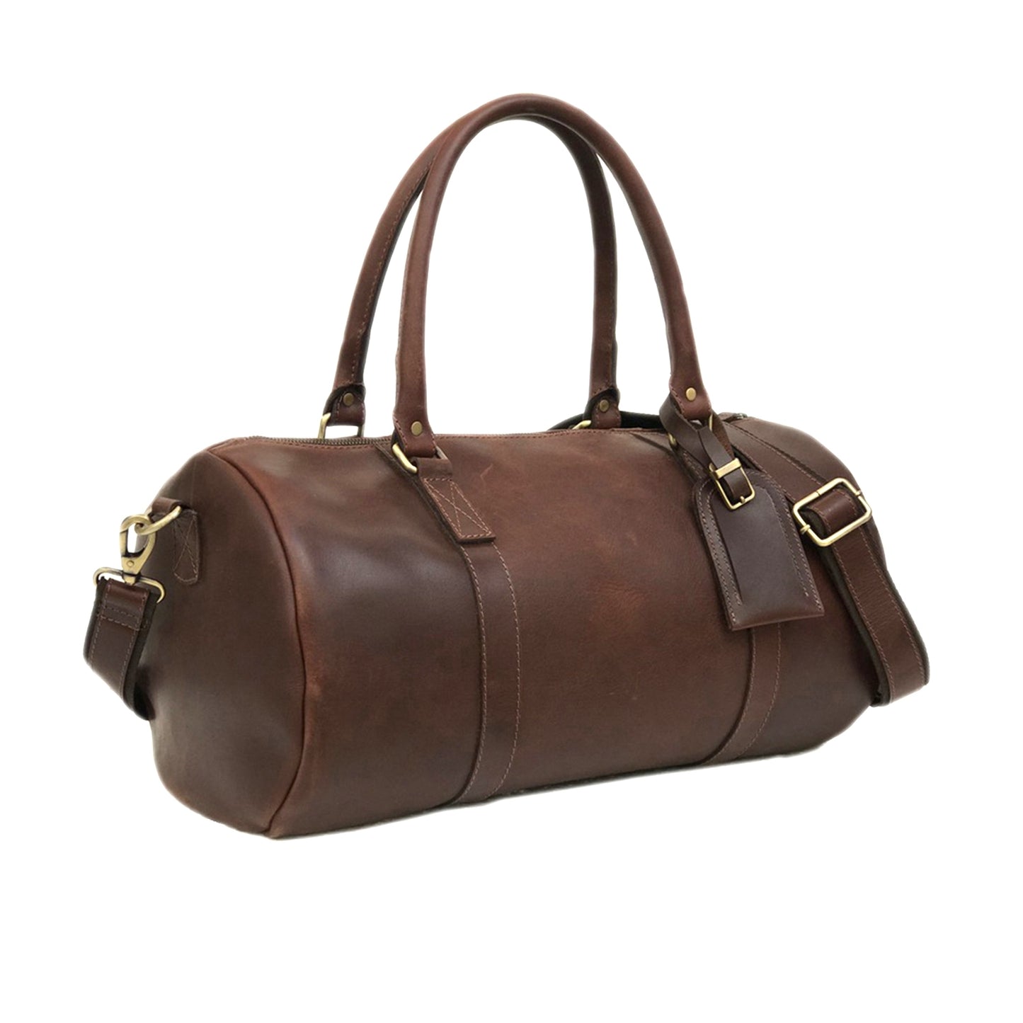 Full Grain Calf Leather Gym Bag