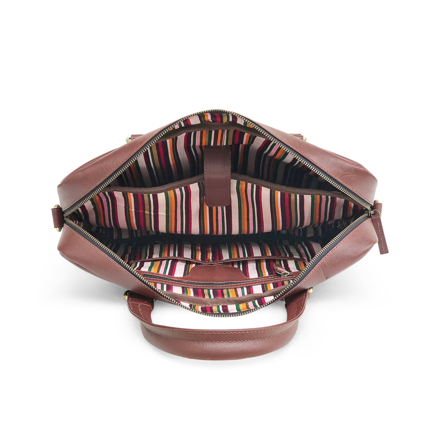 Granular Finish Leather Laptop Bag