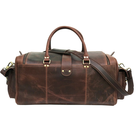 Dark Brown leather Travel Bags