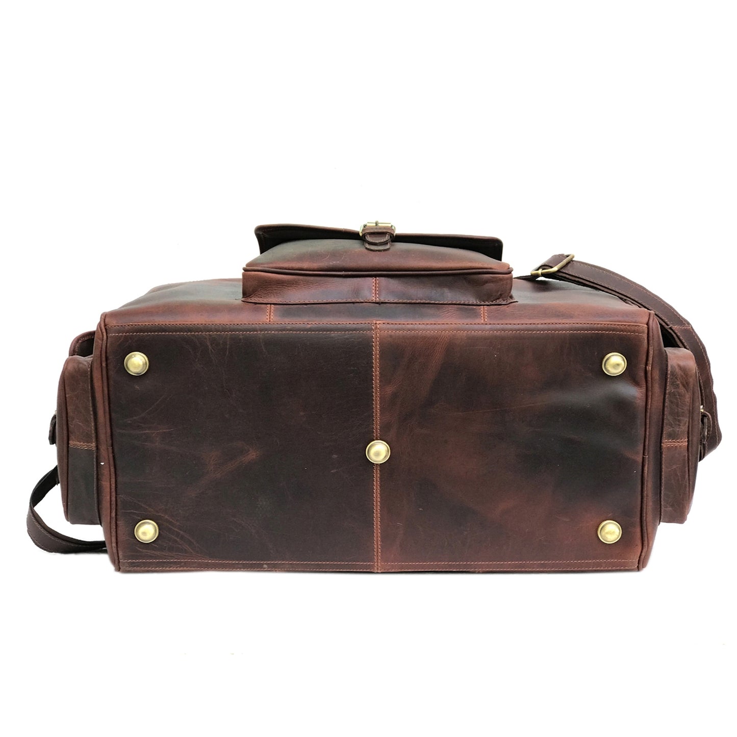 Dark Brown leather Travel Bags